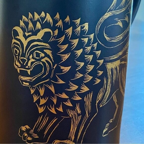 Vintage Portmeirion Golden Lion Zodiac Lg Pottery Mug Made in 🏴 - Picture 3 of 16